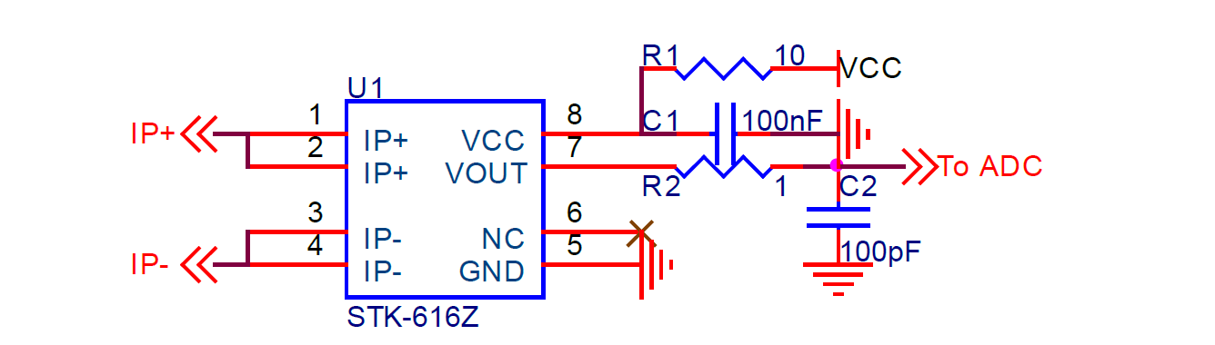 霍爾電流傳感器3.3V應用