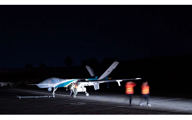 翼龍-2H為河南受災民眾提供對外通訊服務