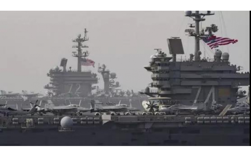 美航母現身臺島附近，大陸艦機模擬打擊