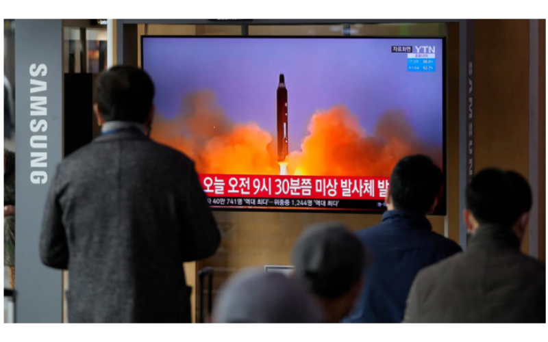 North Korean missile launch failed and exploded in mid air